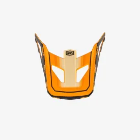 100% Status Replacement Visor - Topenga Orange-Black - 2022