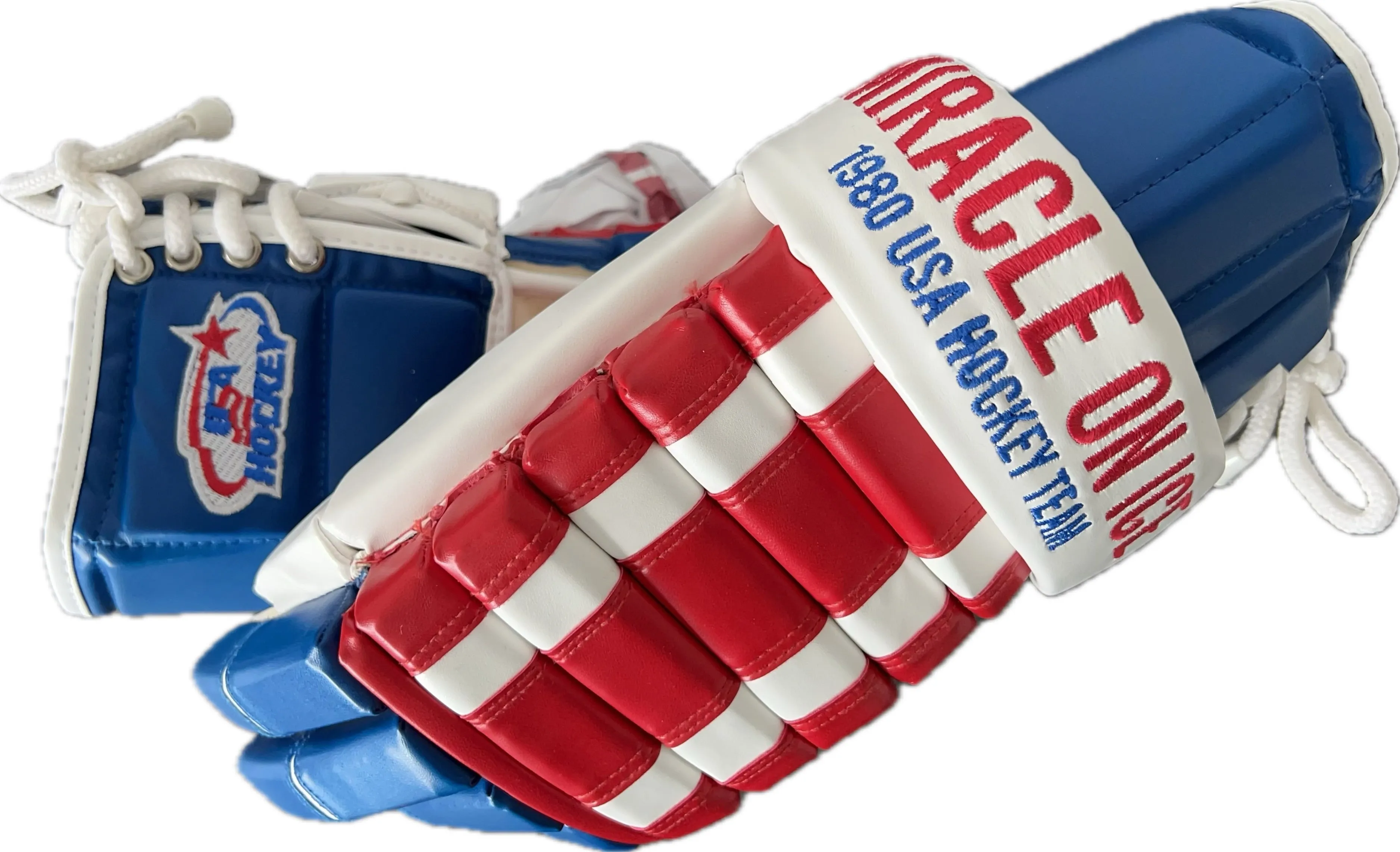 1980 USA Hockey Miracle on Ice Hockey Team Replica Glove Pair