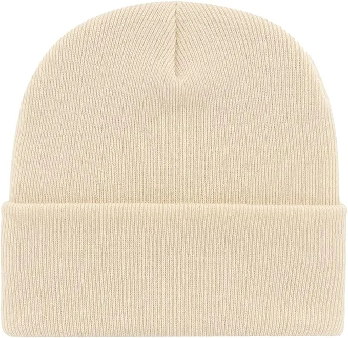 47 New York Yankees Haymaker Cuff Knit Stretch Fit Natural  Logo Beanie