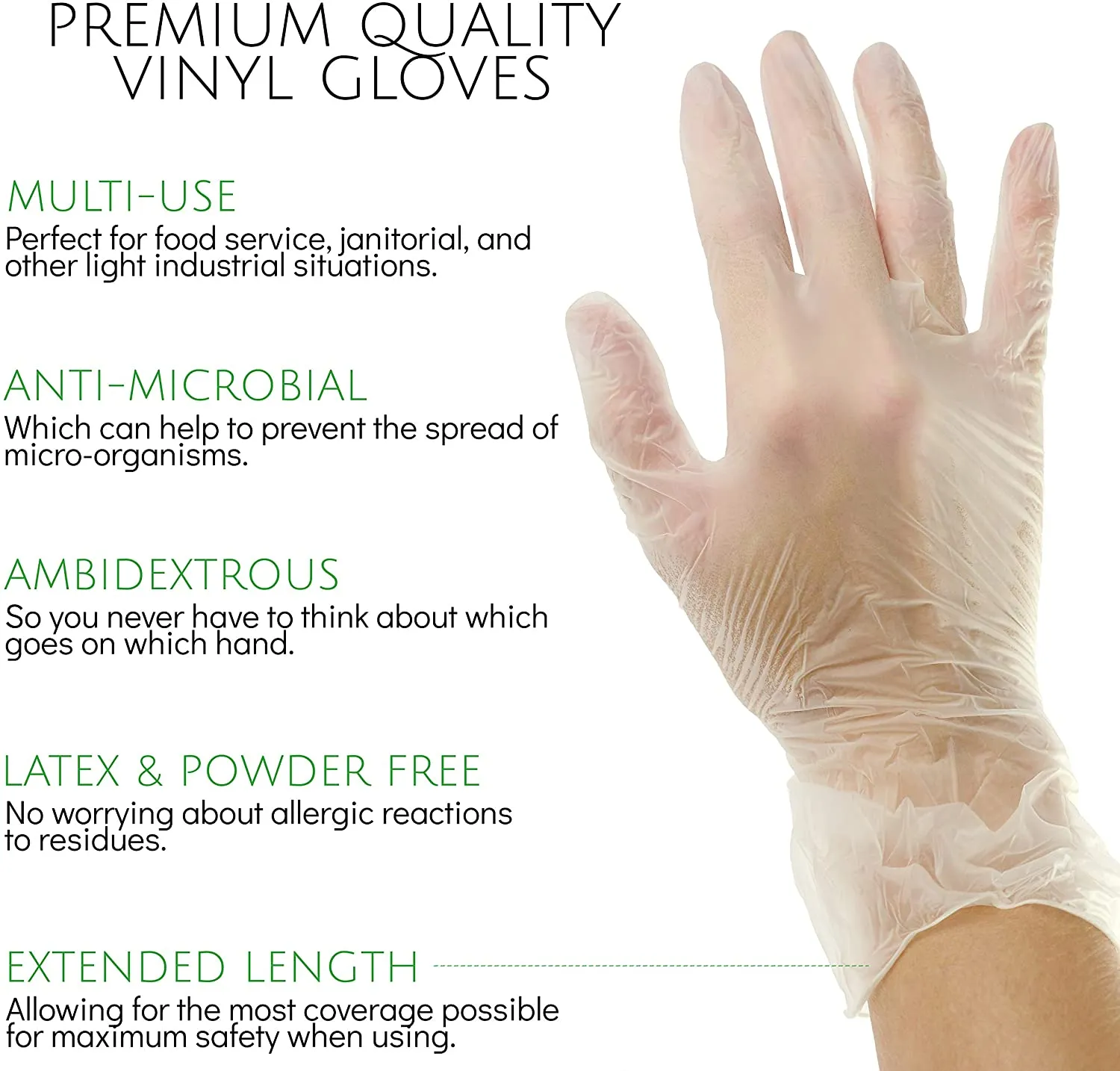 ADVANCE Latex Gloves - Exam Grade, Powder Free, 1,000 Gloves