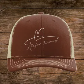 Alexis Wilkins Mid-Profile Hat, Brown/Khaki- Alexis Wilkins Official Merchandise