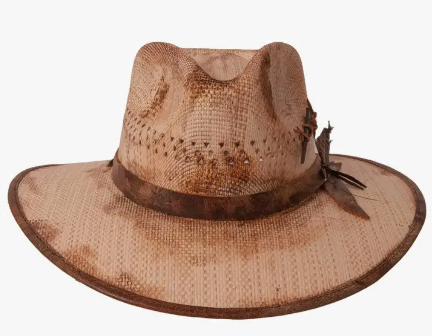 American Hat Makers Desolation - Distressed Wide Brim Fedora