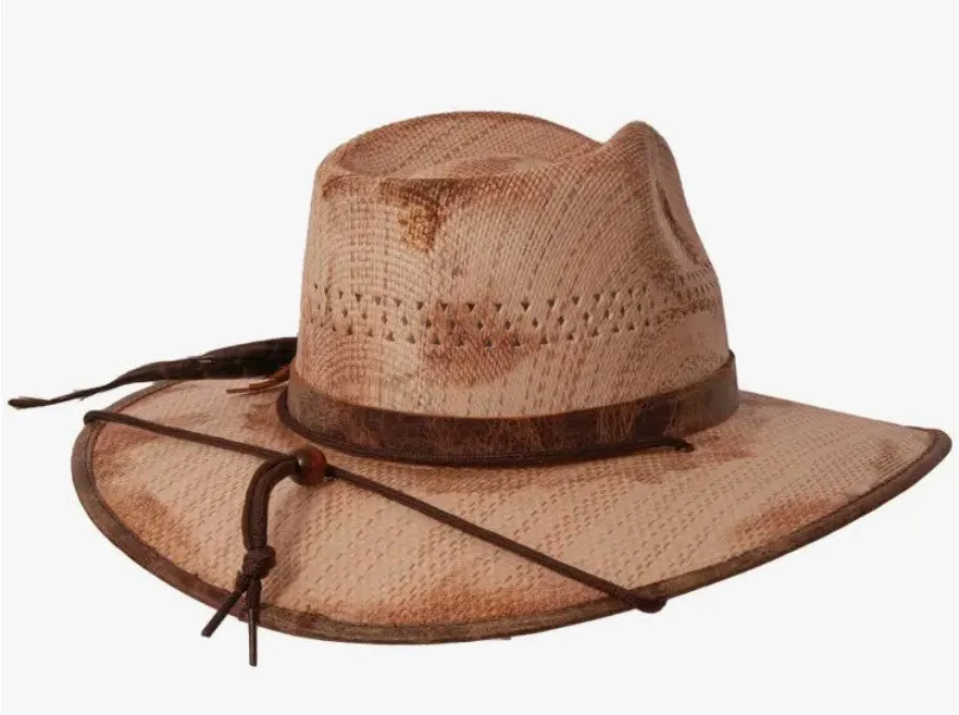 American Hat Makers Desolation - Distressed Wide Brim Fedora