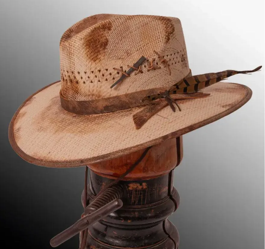 American Hat Makers Desolation - Distressed Wide Brim Fedora