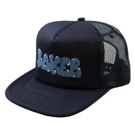 Baker Bubble Mesh Trucker Hat (Navy)