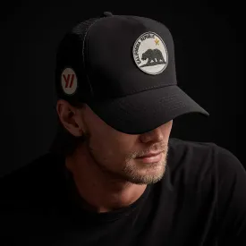 Black Bear Patch Mesh Trucker Hat