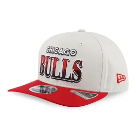 Chicago Bulls Pre-curved League Retro Cream 9FIFTY Original Fit Snapback Cap