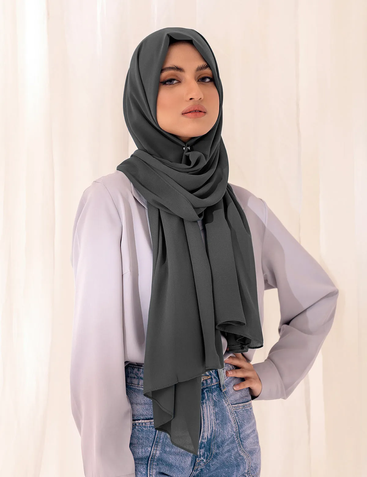 Chiffon Bubble - Charcoal