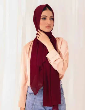 Chiffon Bubble - Maroon