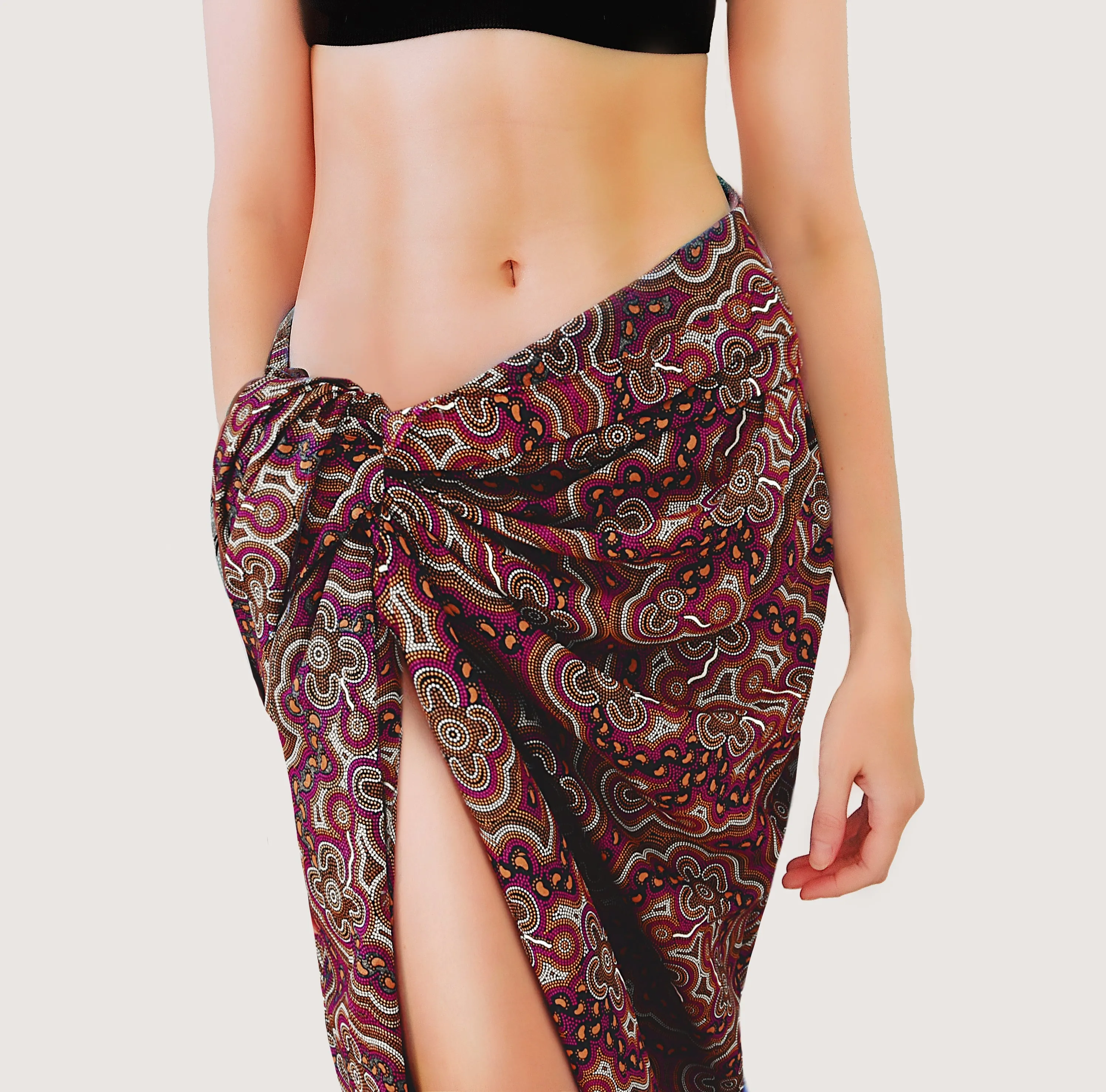 Chiffon Sarongs featuring 9 designs by Aboriginal Artists