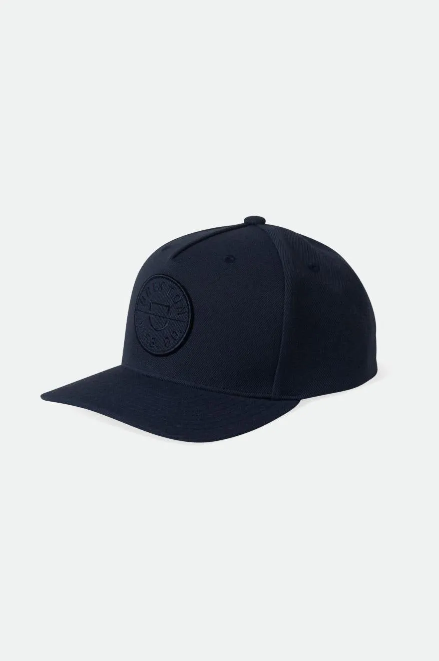 Crest C Netplus Snapback - Washed Navy/Washed Navy