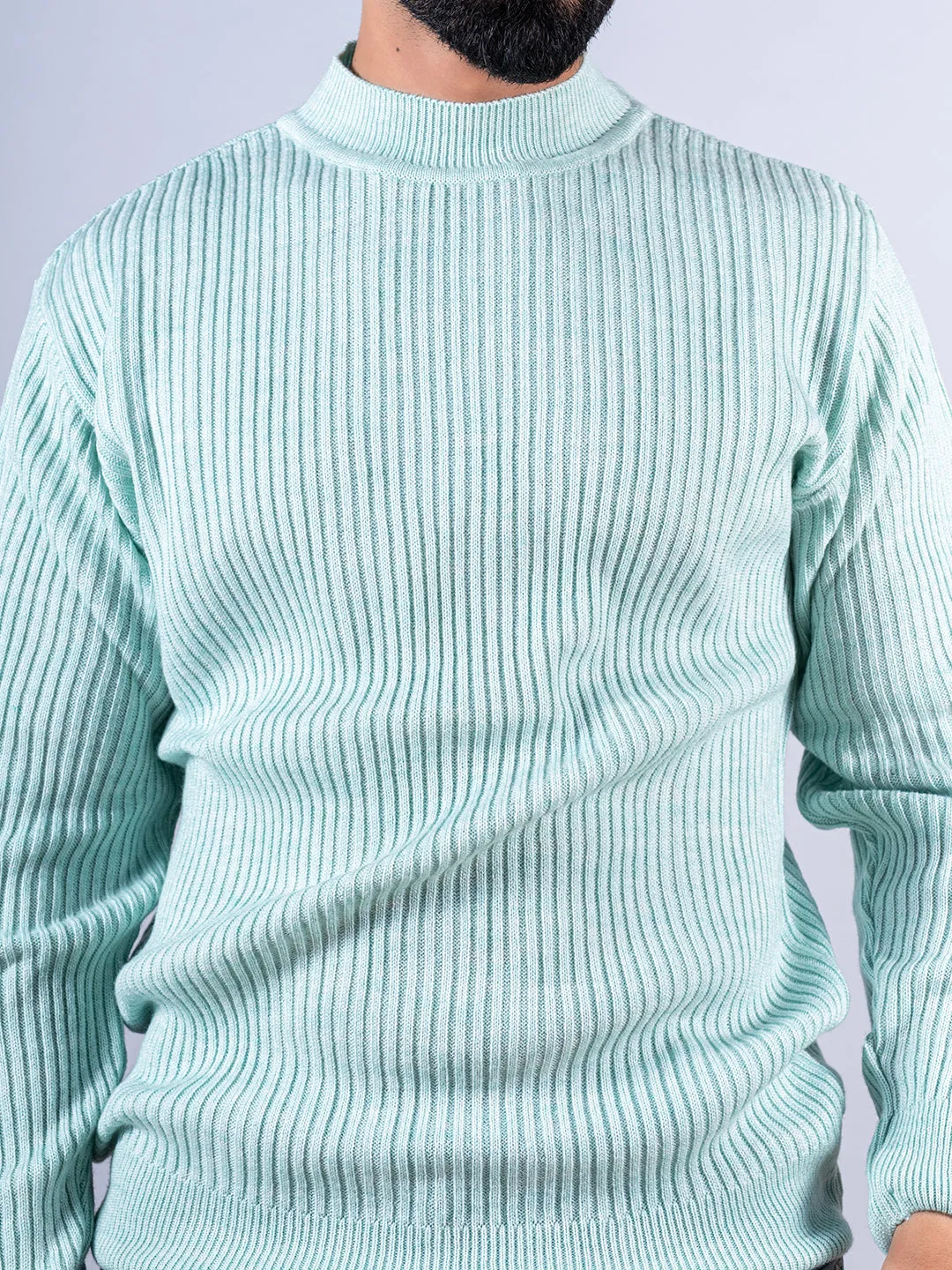 Green Color Turtle Neck Sweater