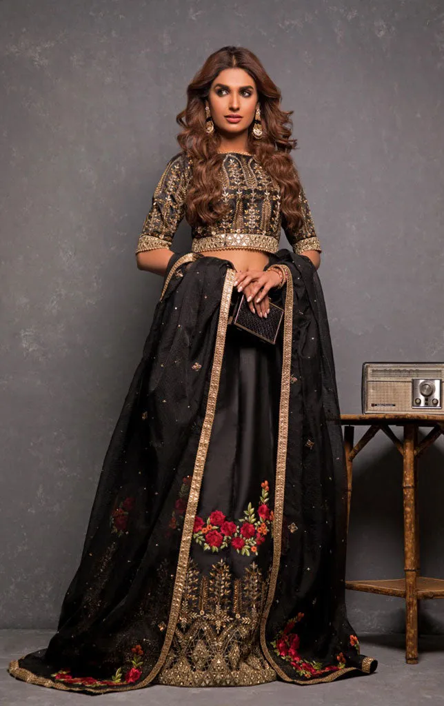 Handwork Embroidered Taffeta Luxury Lehenga Choli | SHAHIZAIB | L201915