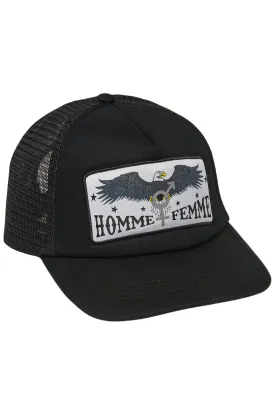 Homme Femme Bald Eagle Trucker