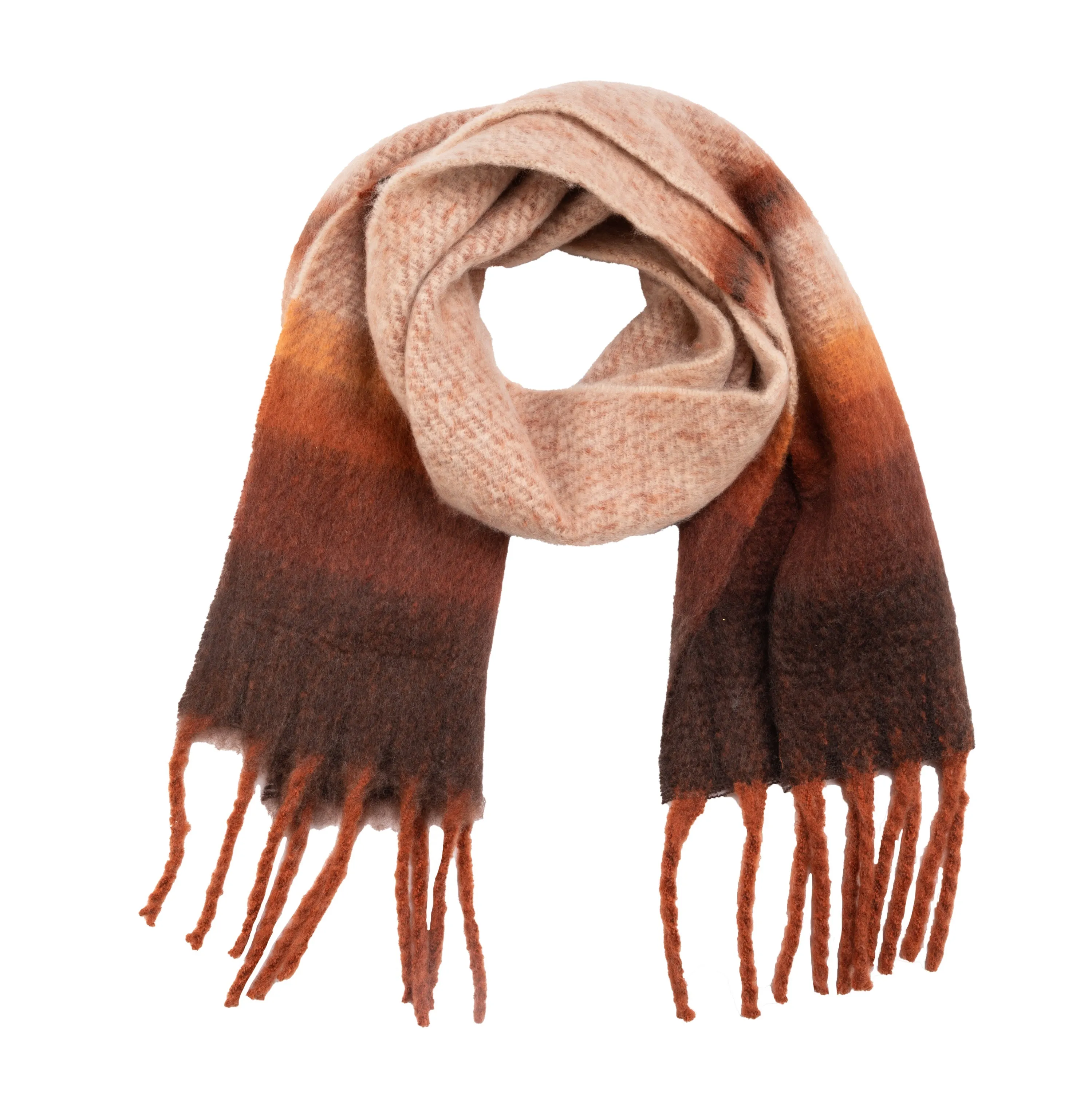 Jessie - Women's Heavy Woven Stripe Scarf