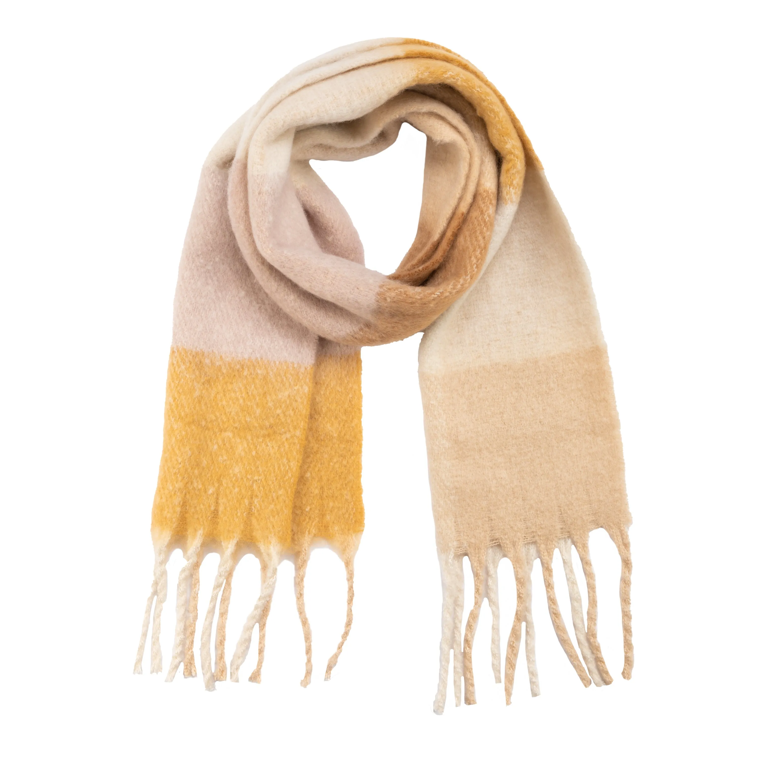 Jessie - Women's Heavy Woven Stripe Scarf