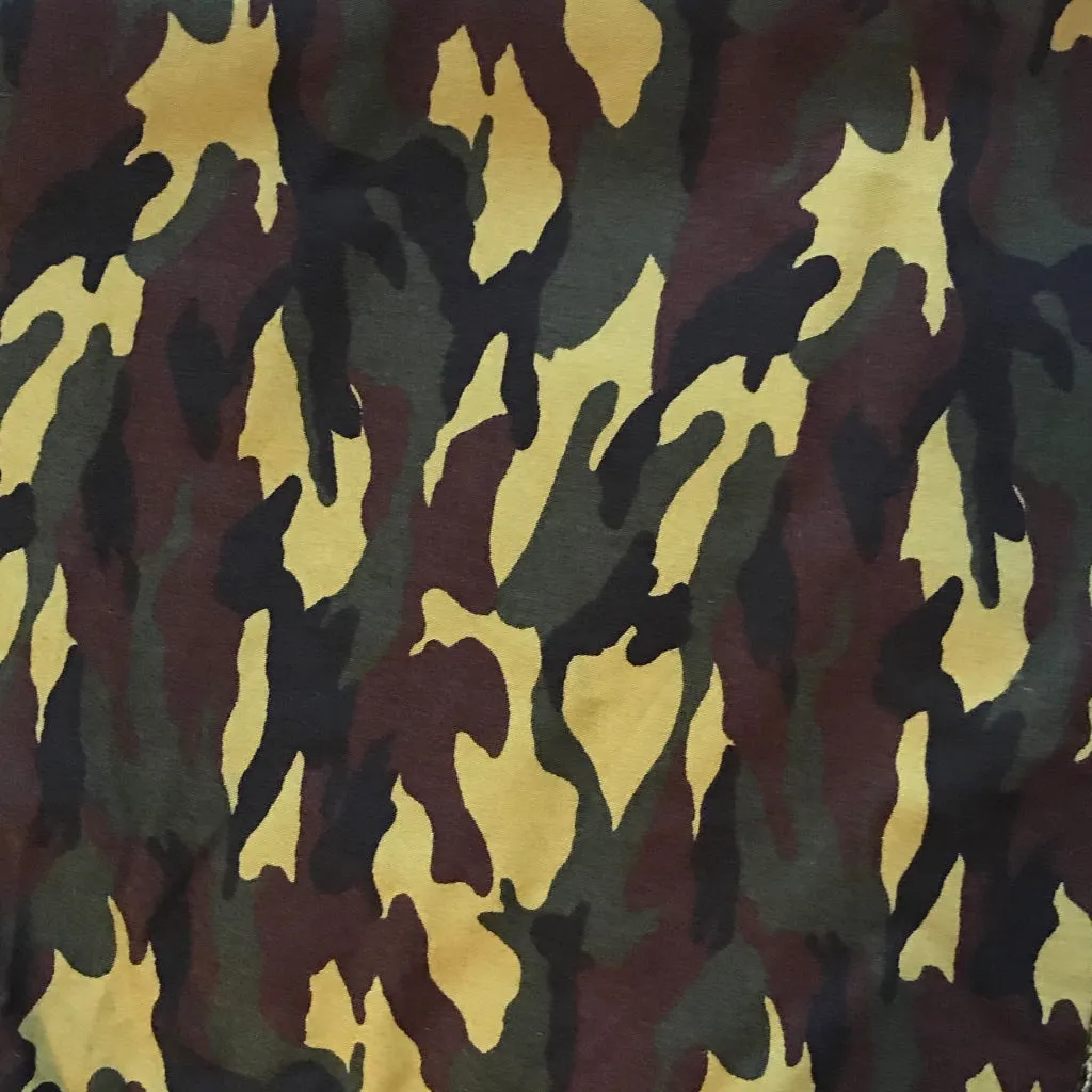 Khaki Camouflage Camo Cotton Chemo Bandana