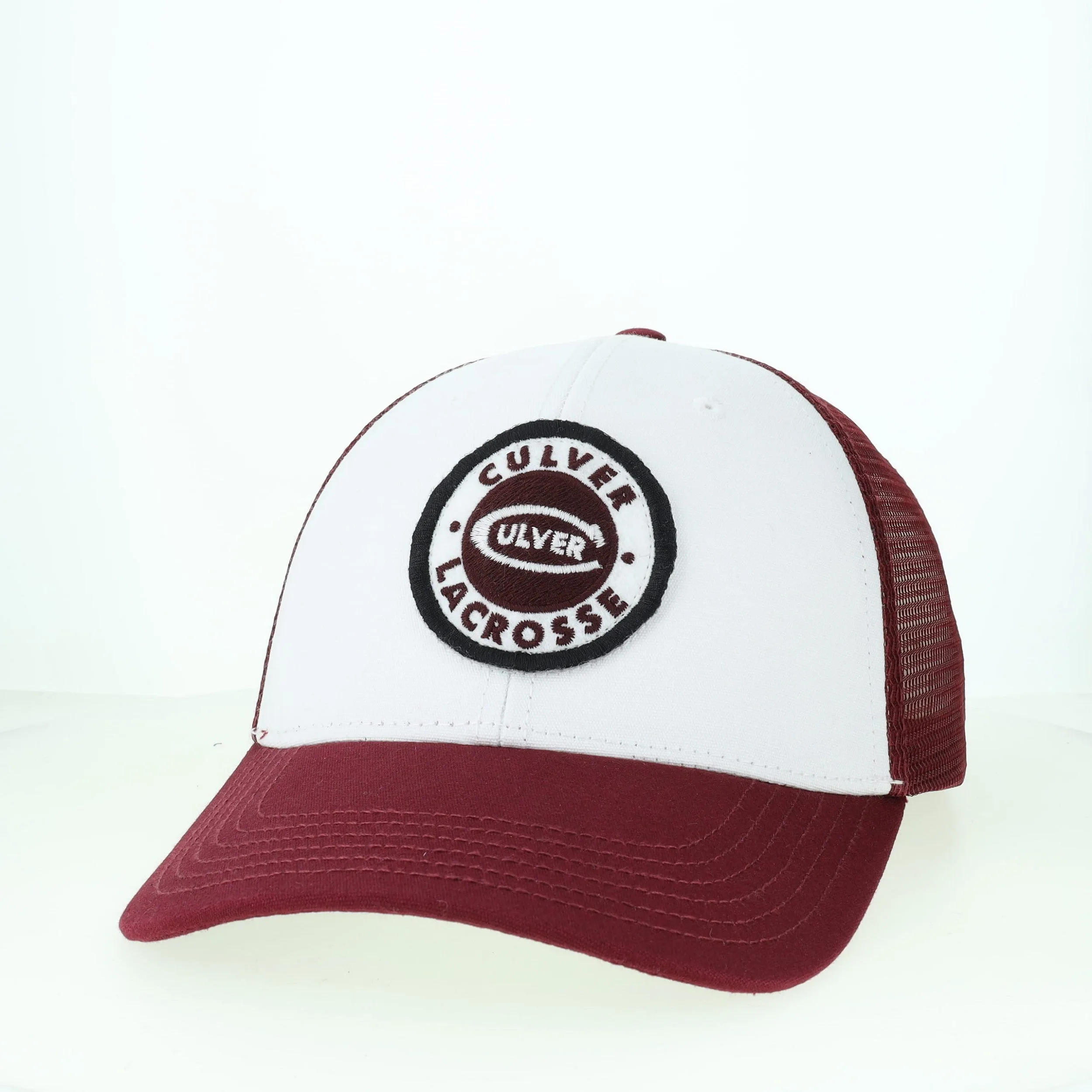 Lacrosse Lo-Pro Snapback - White/Maroon