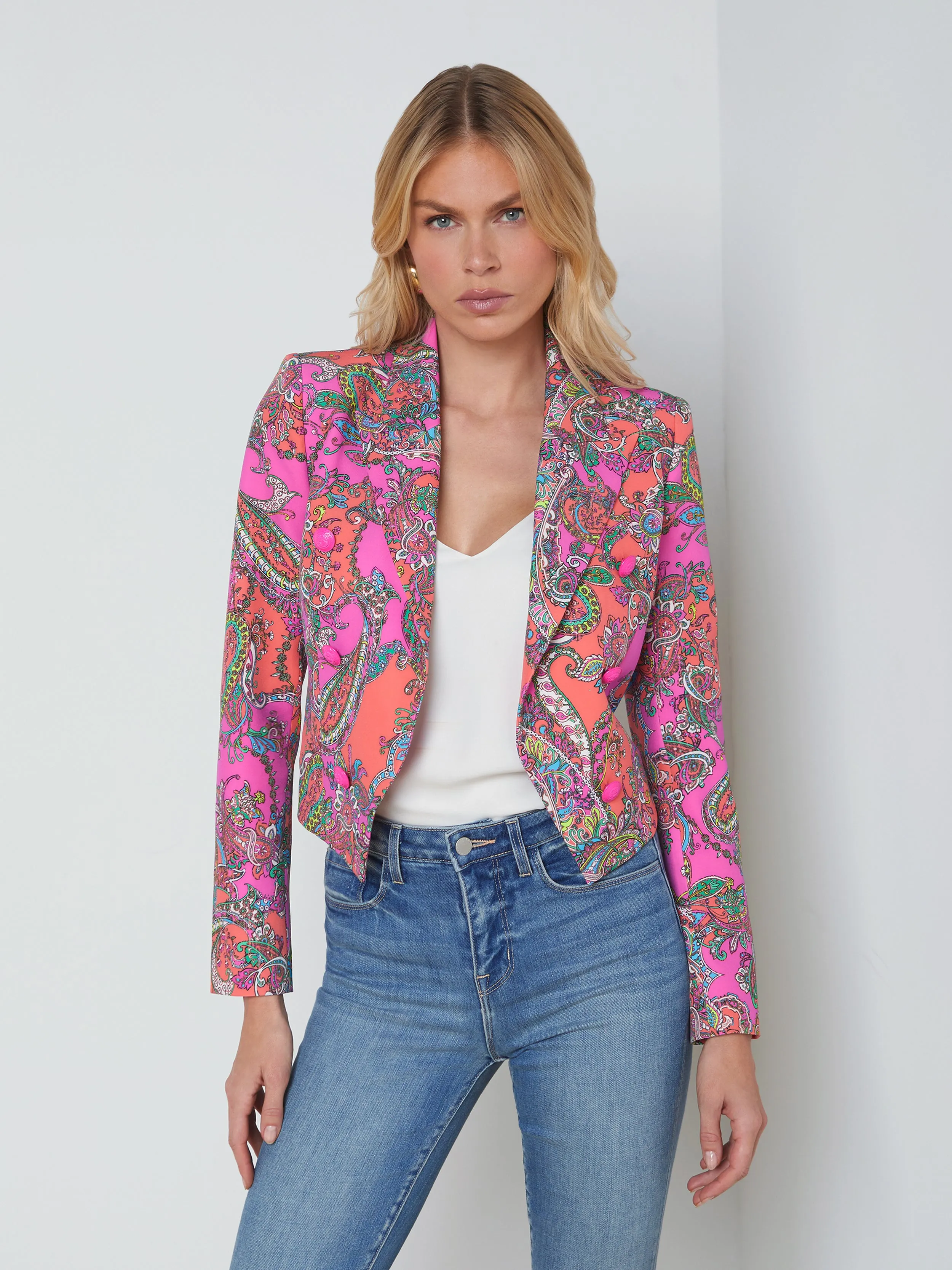 Lila Open-Front Blazer