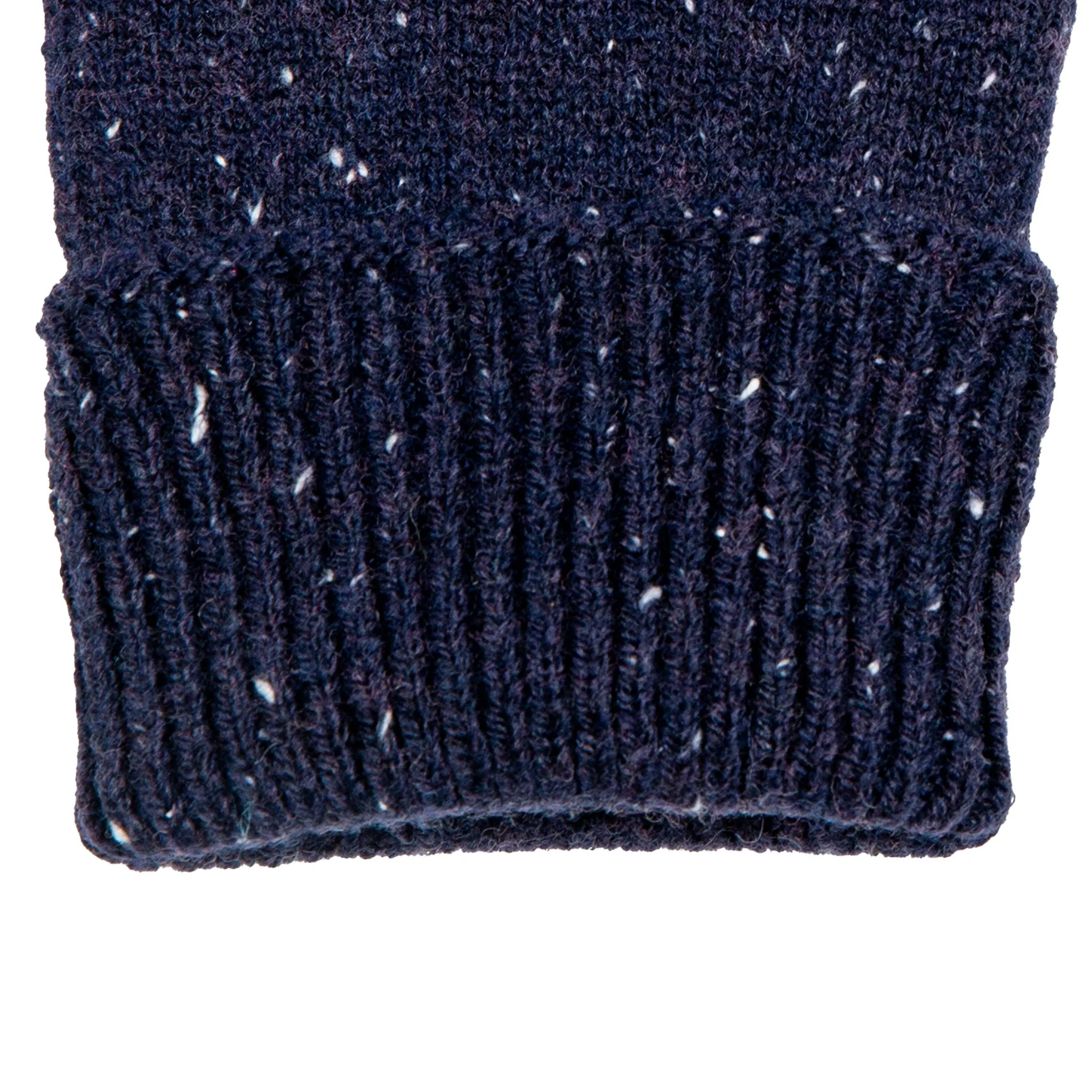 Men's Fingerless Knitted Gloves with Ribbed Cuffs