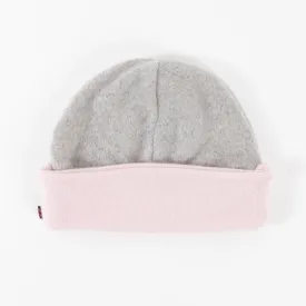 Pink & Grey Cashmere Beanie