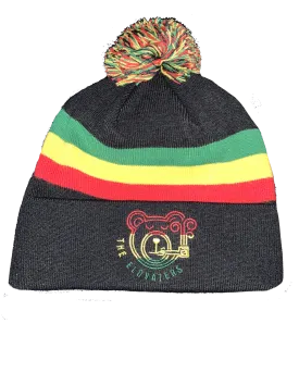 Rasta Pom Bear Beanie