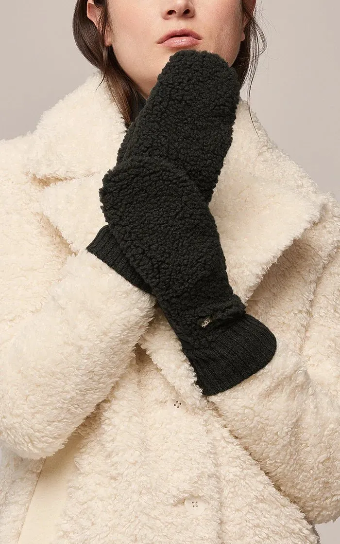 SOIA&KYO ALINA - Sustainable Faux Sherpa Puffer Mittens