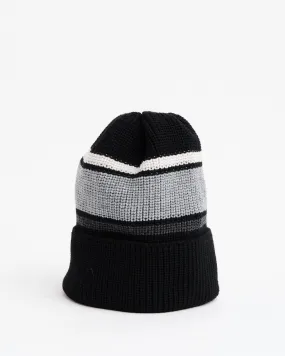 Stripe Beanie Black