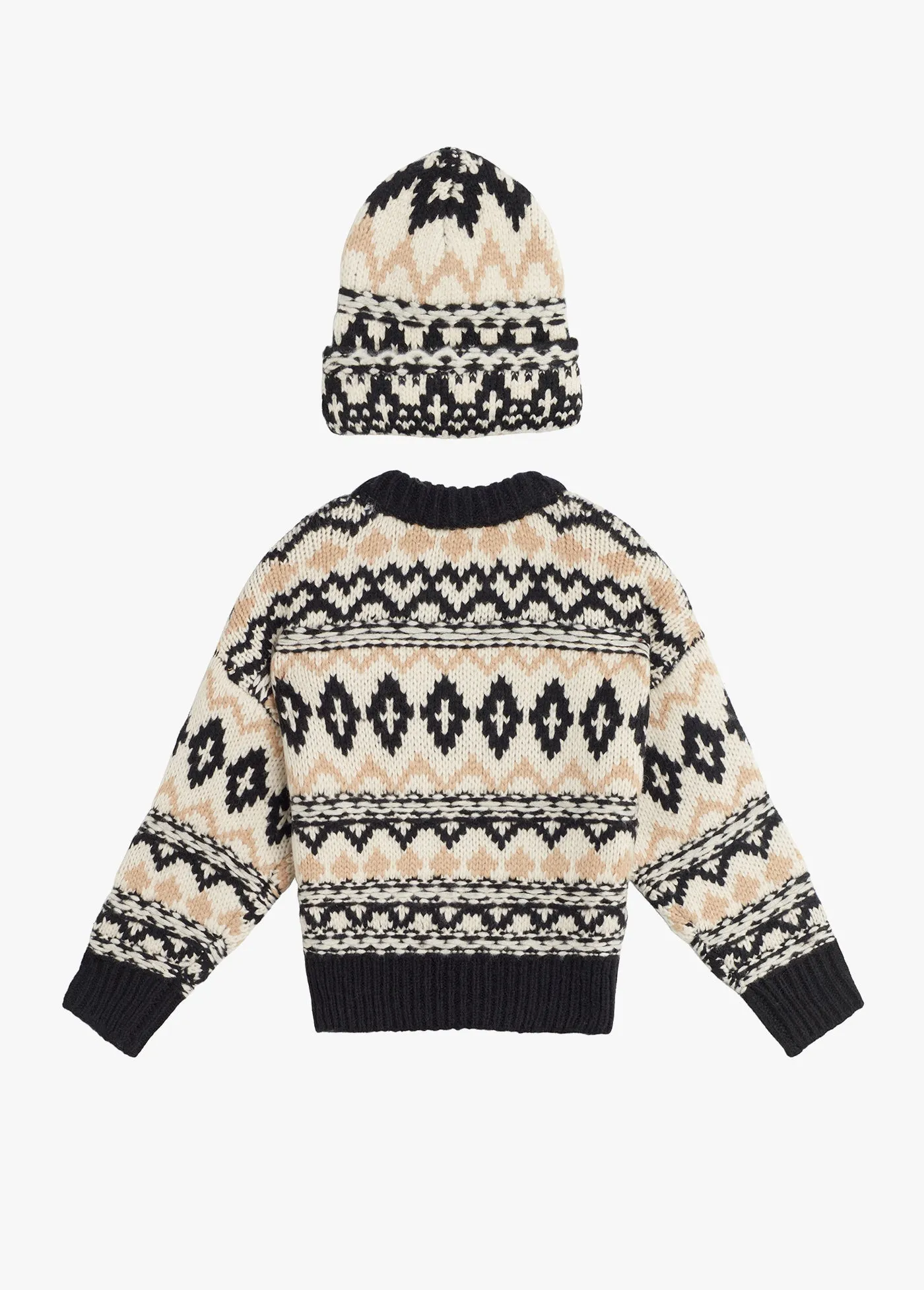 Tis the Season Kids Sweater   Matching Hat Set