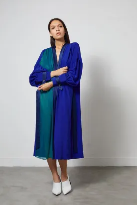 TOUCAN blue - silk airy bathrobe