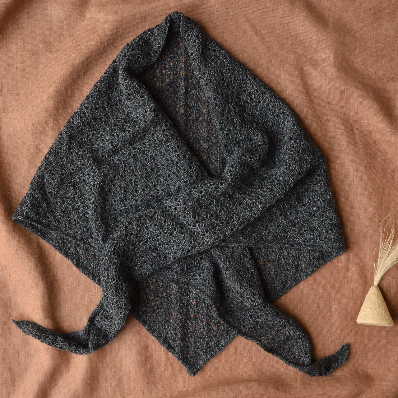 Triangle Scarf in Baby Alpaca (Adults) *Last One!