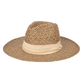 Well Crafted Fedora - Braided Hemp Fedora with Pleated Band