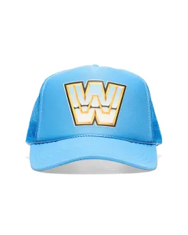 WWE OG Logo Blue Trucker Hat